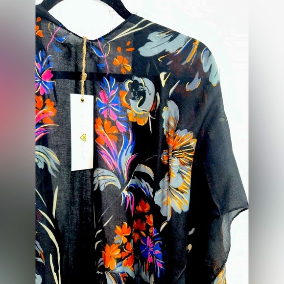 Floral Kimono Cover-Up NWT M - Picture 3 of 6